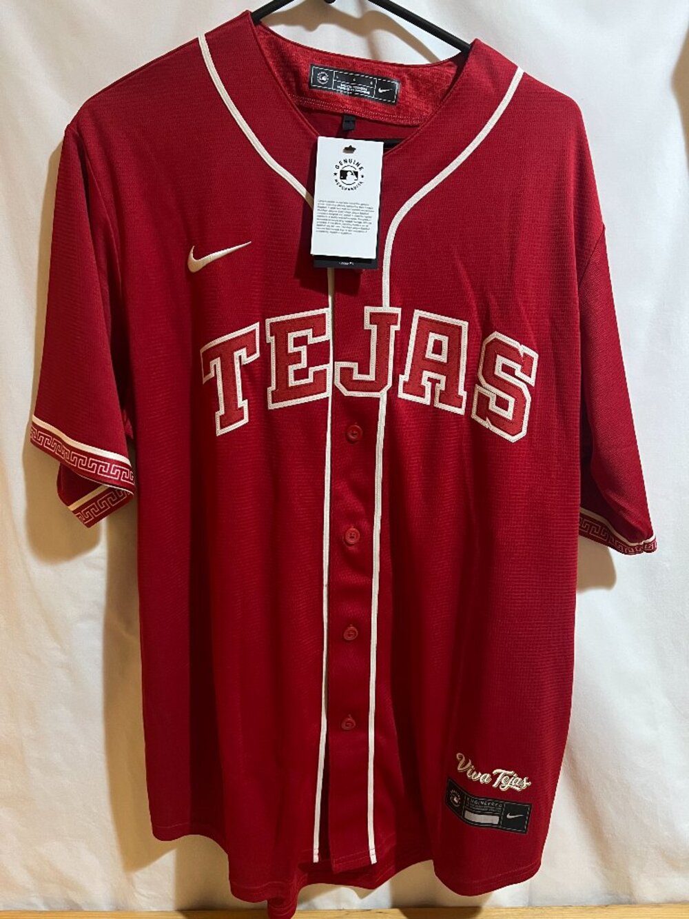 Texas Rangers Nike 2026 City Connect Stadium Jersey Red Men Size Large Brand New
